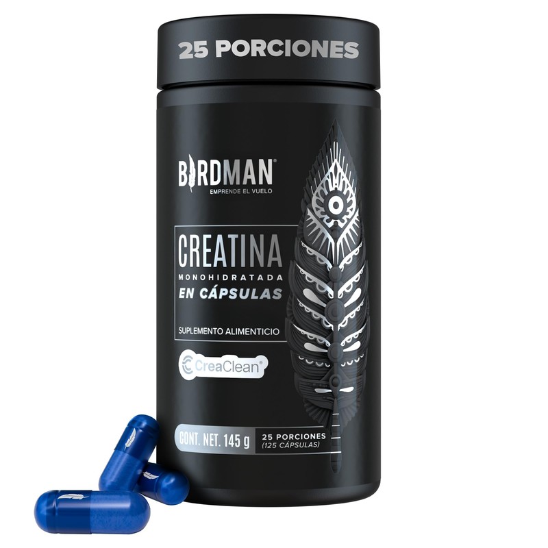 BIRDMAN Creatina Monohidratada de Alta Pureza en Cápsulas | Pre