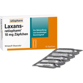 Laxans-ratiopharm Suppositories for Intestinal Inertia Pack of 10