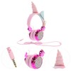 OSALADI Boy Girl Headphones with Microphone Volume Control Cable Cartoon