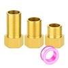 GASHER 3PCS Extension Brass Pipe Fitting, 1/2" Female to 1/2"