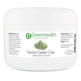French Green Clay Powder, 6 oz - 100% Pure & Natural by GreenHealth