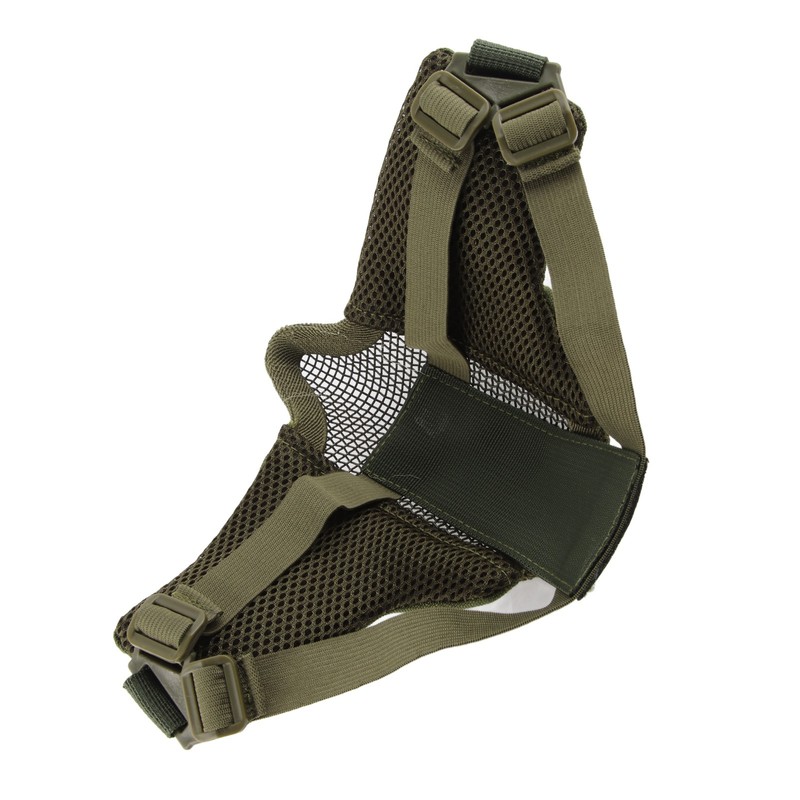 V10 Half Face Steel Mesh Breathable Protective Face Guard Competition