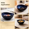 Ceramic Decorative Bowl, Blue Irregular Shape Bowl, Centerpiece Bowls for