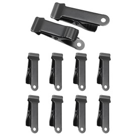 MECCANIXITY 10Pcs Alligator Hair Clips, 40 x 13 mm(LxW) Black Metal Curls Crocodile Clamps for Hair, Bow Making, Grips DIY Accessories Hairpins