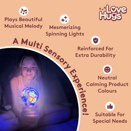 LoveHugs Musical Light Up Wand - Sensory Lights For Autism - Sensory Toys For Autism - Autism Toys - Magic Wands For Kids - Autistic Toys