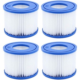 Pool Filter vi, for Bestway Spa Filter Pump Replacement Cartridge Type VI, Hot tub Filters vi for Lay-Z-Spa, for Coleman SaluSpa Filters 90352E Swimming Pool Filter. (4 pcs)