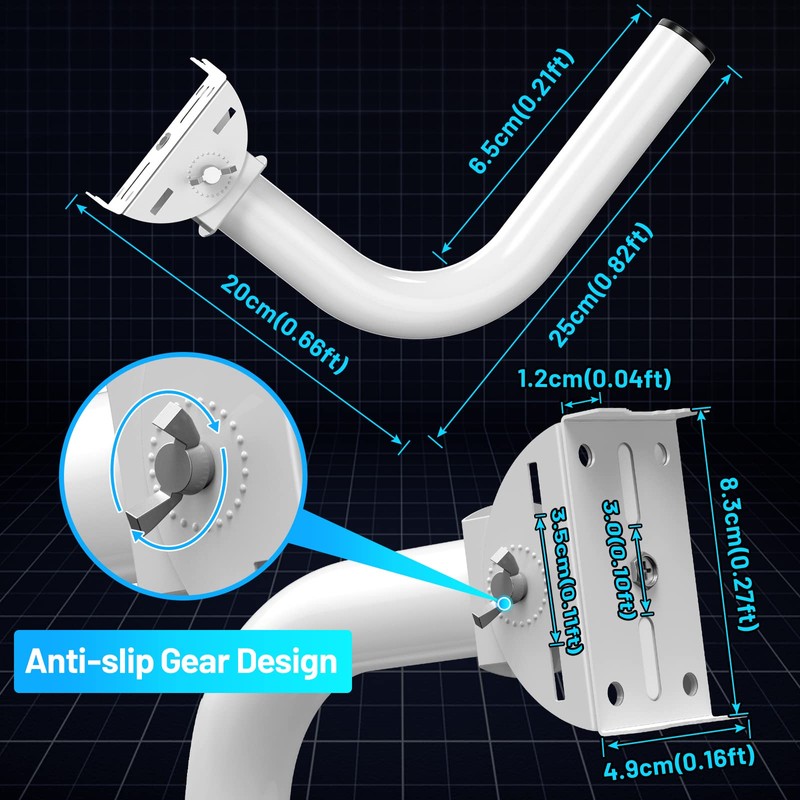 4-Pack UeeVii Universal Wireless Bridge Bracket Mount, Pole and Wall-Mounted