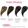 Dsoar Clip in Side Bangs Real Human Hair Bang Natural