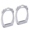 Stainless Steel Electroplated Lightweight Safety Stirrups Horse Riding Racing Accessory