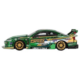 DCD Nissan Silvia (S15) LB-Super Silhouette RHD (Right Hand Drive) Fausto Racing 2024 Green Metallic Limited Edition Diecast Toy