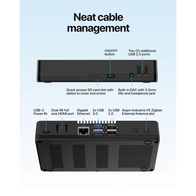 Argon ONE V5 Case Only for Raspberry Pi 5 |