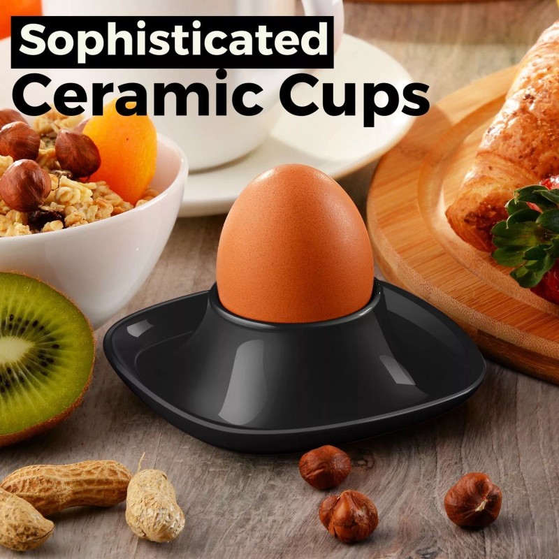 CE Compass Hard Soft Boiled Egg Cups Set of 6