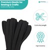 Black Elastic Cord 6mm | 10 Metres Flat Elastic Band