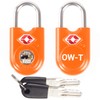 TSA Approved Luggage Locks Padlocks (2 Pack) OW-Travel Suitcase Locks