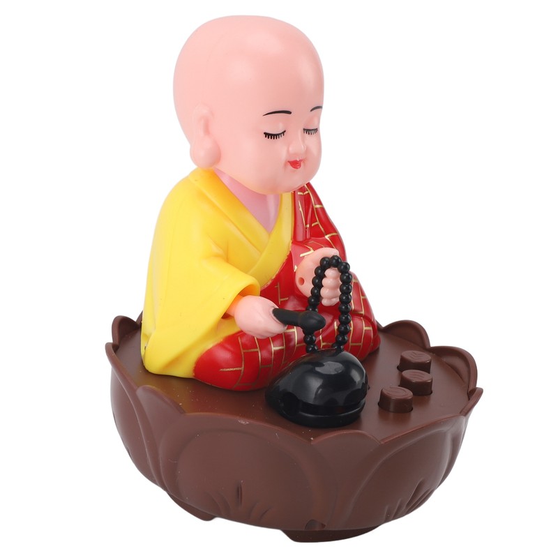 Musical Nodding Monk Figurine Decoration Moving Head Buddha Statue with