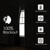 ChrisDowa White 100% Blackout Curtains for Bedroom with Black Liner,