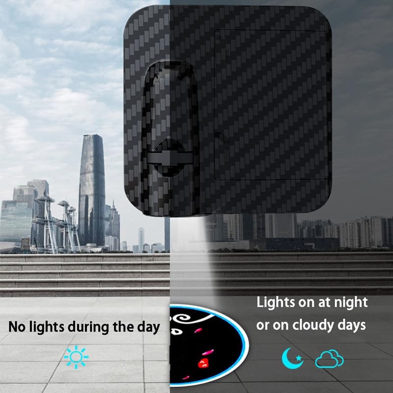 Car LED Angel Wing Door Light Projector, No Need for