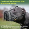 Mayerzon Pitbull Muzzle, Lightweight Basket Muzzle for Large Medium Dogs