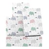 Funny Elephant Wrapping Paper in Pink Grey Blue - 50