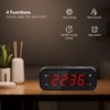 Timegyro Small Digital Clock Battery Operated, LED Travel Alarm Clock