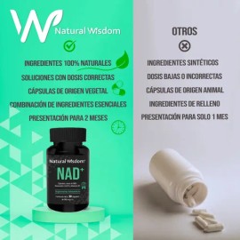 Nad Resveratrol Coq10 B3 Arándano  NAD Supplement with Resveratrol, CoQ10, 30 Capsules                                                                