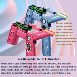 Needle Felting Machine for Quick Felting, Electric Felting Needle Machine Kit with Speed Control, Needle Felting Tool for Wool Painting and Felted Animals, Pink