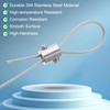 PATIKIL 6mm Hole Wire Rope Clip Set of 4 304