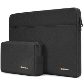 NIDOO 13-14 Inch Laptop Sleeve Case for Surface Book 3 / Surface Laptop Studio / 14 Inch EliteBook 640 645 1040 G9 / ThinkPad X1 Carbon Gen 5-10 / X1 Yoga Gen 4-7 / ThinkPad E14 Gen 4, Black