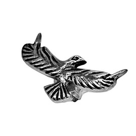 STERLING SILVER 925 AMTHGPS-043 Single Ear Sterling Silver 925 Earrings Studs Native American Indian Eagle Men's Women's, Sterling Silver