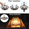 BIGMONAT Battery Operated Hanging Lights Outdoor Patio Umbrella Light RF