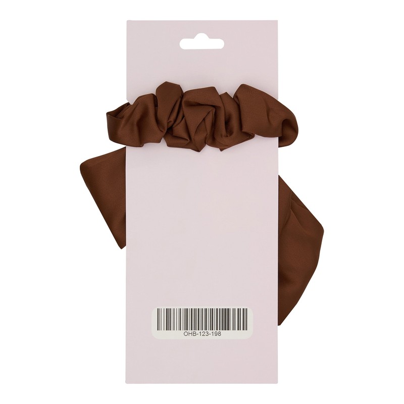 Oz Essentials Hair Bow Scrunchies - Brown