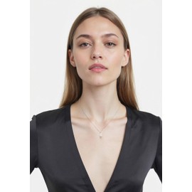 Sofia Milani - Women's Necklace 925 Silver with Zirconia Stones - Oval Pendant, Sterling Silver, Cubic Zirconia