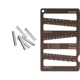 Lab 5-IN-1 Key Gauge Depth Decoder  Schlage Kwikset Master & 25 Lab Shims Locksmith