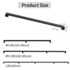 8FT Stair Railings Indoor, Black Iron Railings for Stairs, Industrial