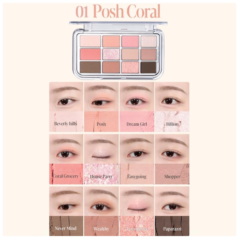 ESPOIR Eye Core Palette 9g, Color:07 Pink Oat Latte