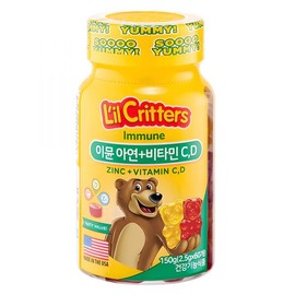 Lil Critters Immune Zinc Vitamin C D, 60 tablets, 1 unit 60 tablets × 1 unit / 릴크리터스 이뮨 아연 비타민 C D, 60정, 1개 60정 × 1개