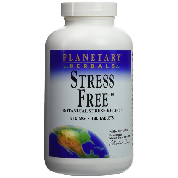 Planetary Herbals Stress Free 810 mg Botanical Stress Relief 810mg - 180 Tablets