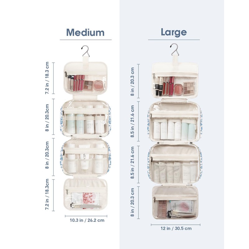Narwey Large Hanging Travel Toiletry Bag for Women Wash Bag