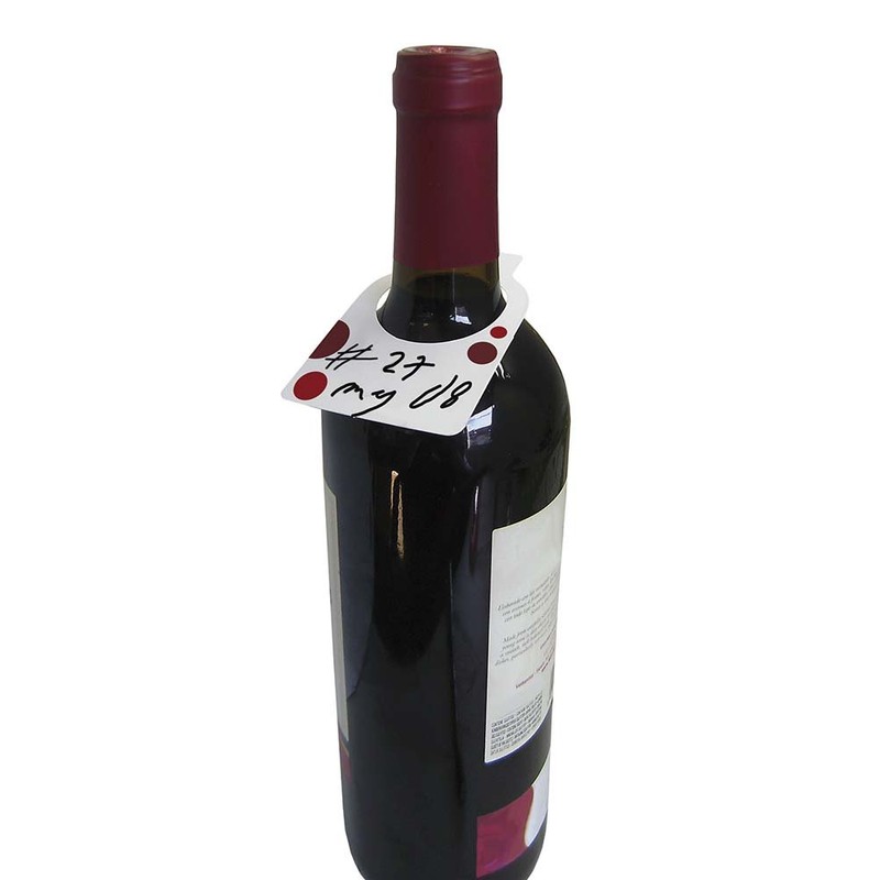 Vin Bouquet FIA 024 Bottle labels. Paper tags to write