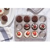 Fox Run Muffin and Cupcake Pan, 12 Standard Cup, Stainless