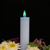 Aurora Pillar Candle - Color: Suede, Scent: Sparkling Negroni, Drip
