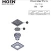 MOEN Coladera Cuadrada De Rejilla 4" con Trampa Antiolores Acero