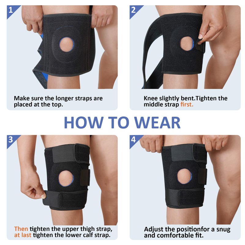 GenetGo Plus Size Knee Brace for Obese Women & Men