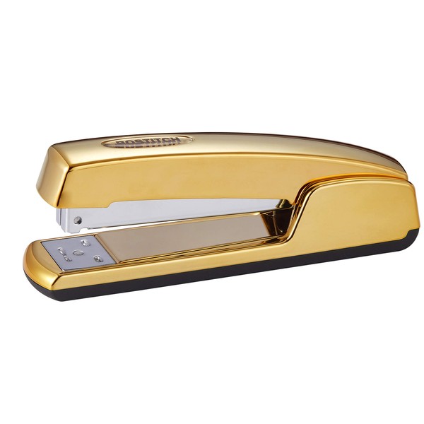 Bostitch Office Professional Metal Executive Stapler, 20 Sheet Capacity, Gold Chrome (B5000-GOLD)