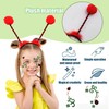 TVSVKWE 1 Headband, 1 Glasses And 1 Face Patch, Ladybug