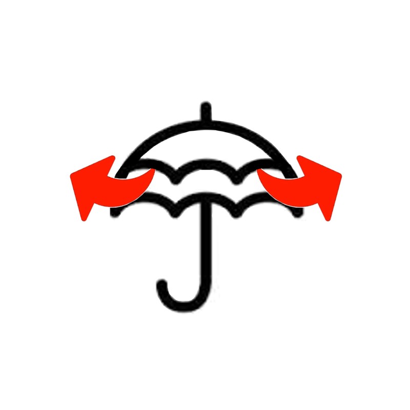60MPH Windproof Large Strong Umbrella for Rain and Wind -