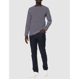 Armor Lux Men's Heritage Sweater, Navy/White, L