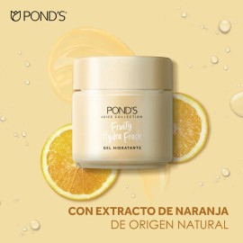 Pond's Fruity Hydra Fresh Gel Hidratante Facial Naranja, Luminosidad y Frescura sin Grasitud, Todo Tipo de Piel, 110g