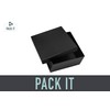 PACKIT | Caja Base y Tapa Chica Negra 20x20x9.5 |