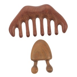 OATIPHO Sandalwood Massage Tool Natural Wooden Facial Scalp Massager for Home Travel Comfortable Wide Tooth Design for Neck Shoulders Arms for All Skin